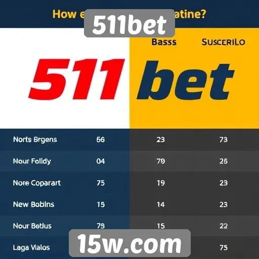 Comparativo entre 511bet e concorrentes de mercado